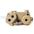 FMA LA-5B/PEQ BatteryCase + Red laser Dark Earth - replika TB486