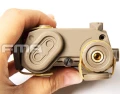 FMA LA-5B/PEQ BatteryCase + Red laser Dark Earth - replika TB486
