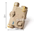 FMA LA-5B/PEQ BatteryCase + Red laser Dark Earth - replika TB486
